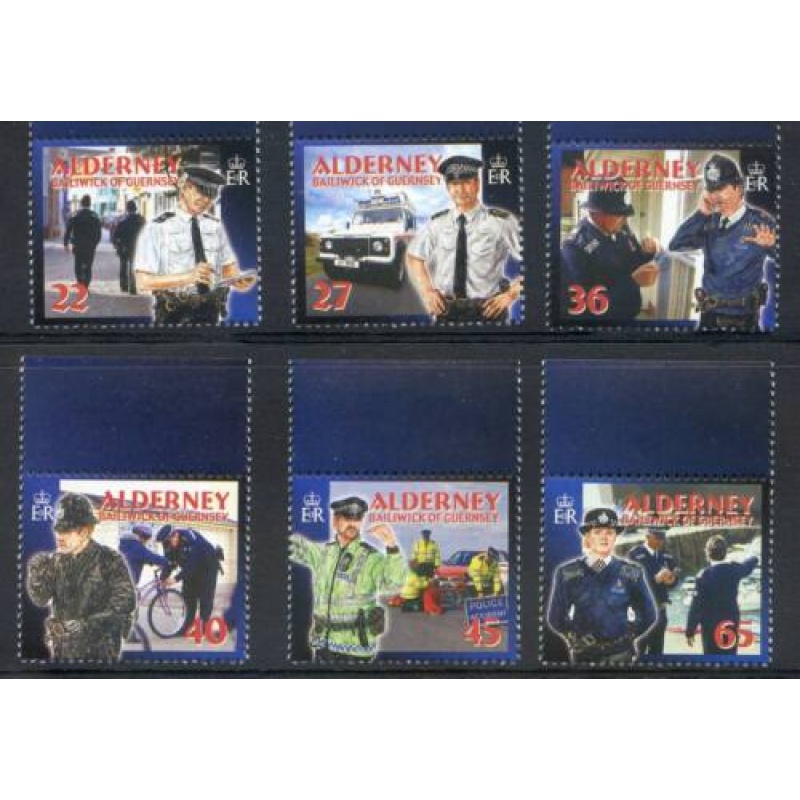 Alderney 2003 Community Services Set SGA217 A222 Unmounted Mint