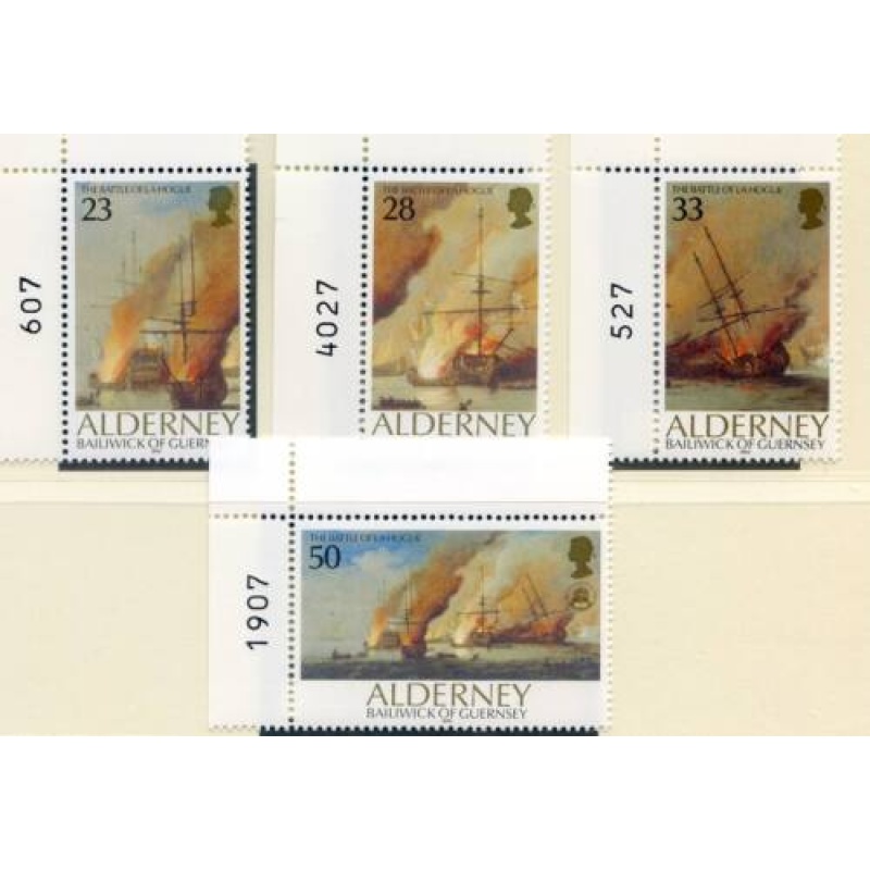 Alderney 1992 Battle Set SGA52 55 Unmounted Mint