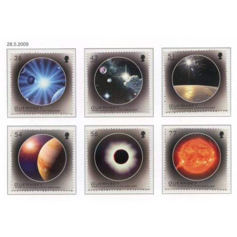 Guernsey 2009 Astronomy Set SG1284 1289 Unmounted Mint