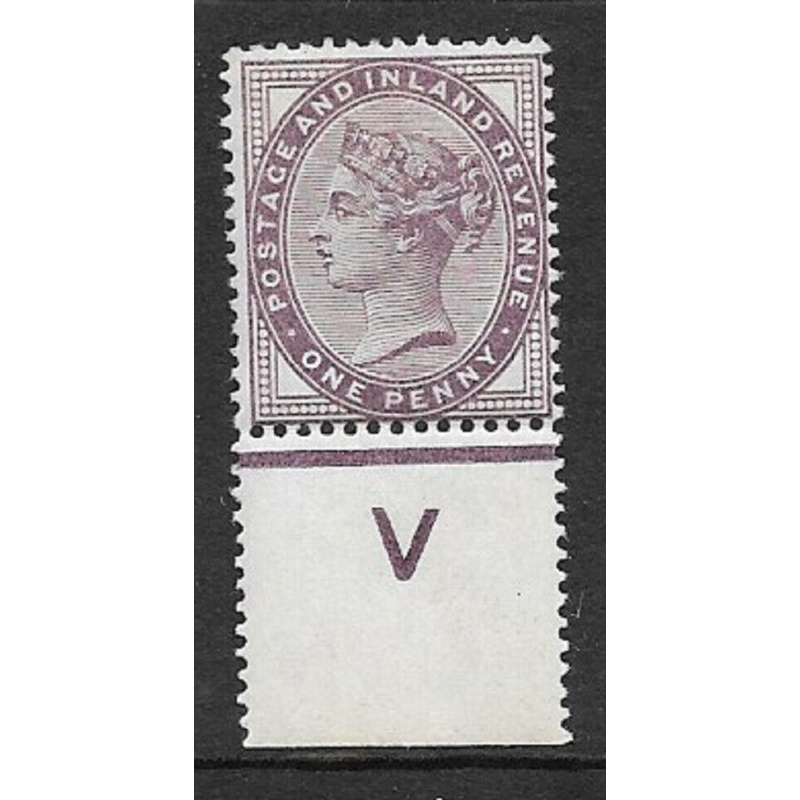 1d lilac control V perf single - MOUNTED MINT MM