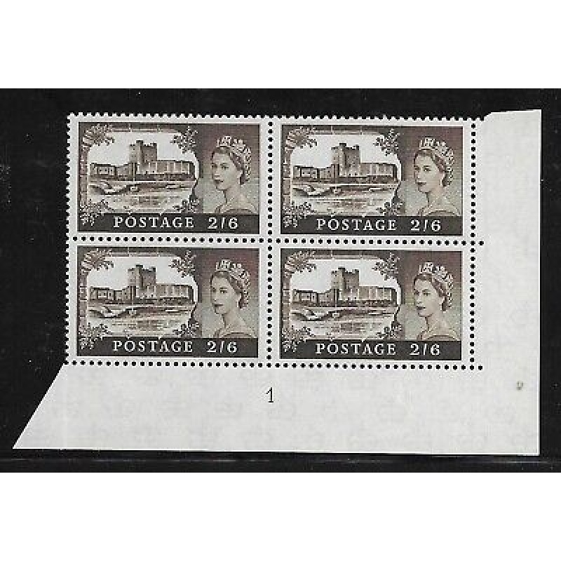 2 6 Bradbury Wilkinson Castles - Cylinder 1 UNMOUNTED MINT MNH