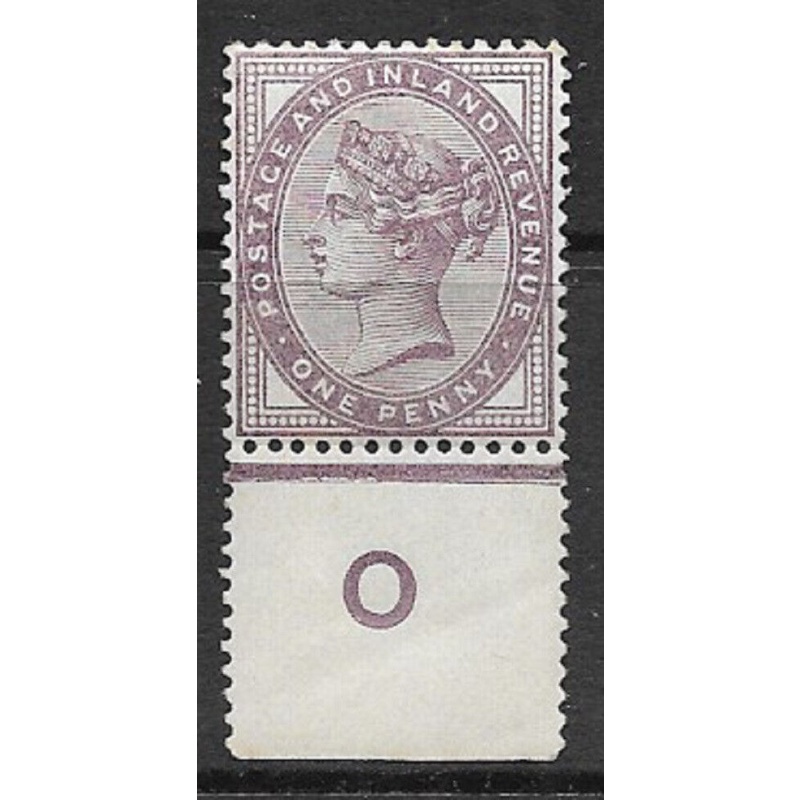 Sg 172 1d lilac control O perf single UNMOUNTED MINT