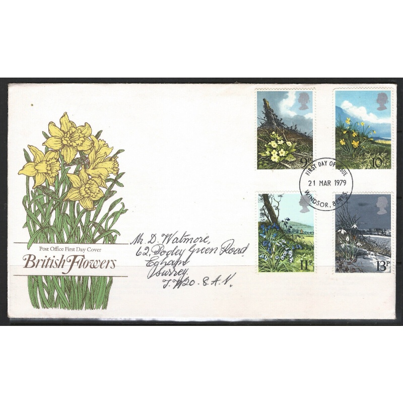 GB Royal Mail British Flowers 1979 First Day Cover