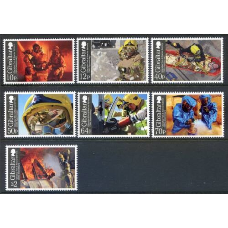 2015 Gibraltar Fire and Rescue set SG1620 1627  Unmounted Mint