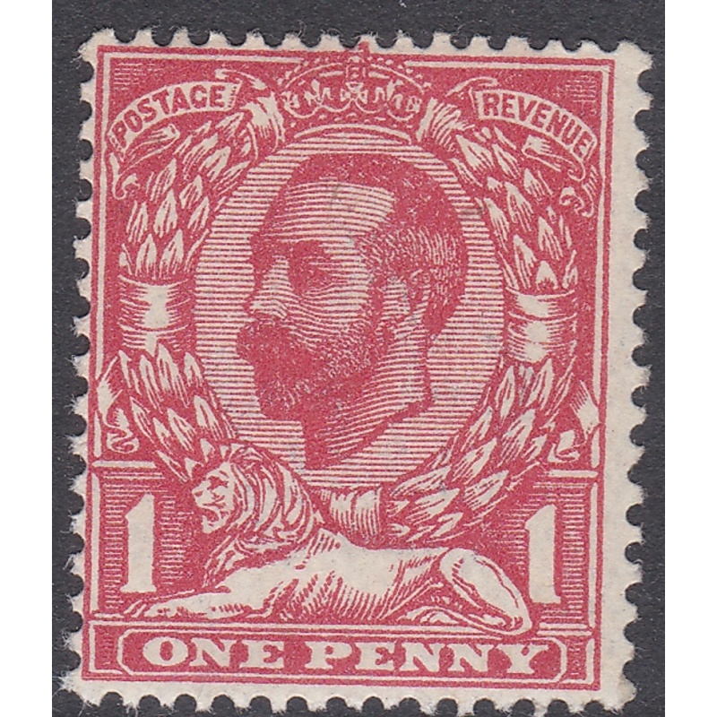 SG 327 N7(1) 1d Carmine Downey Head Single Stamp UNMOUNTED MINT MNH