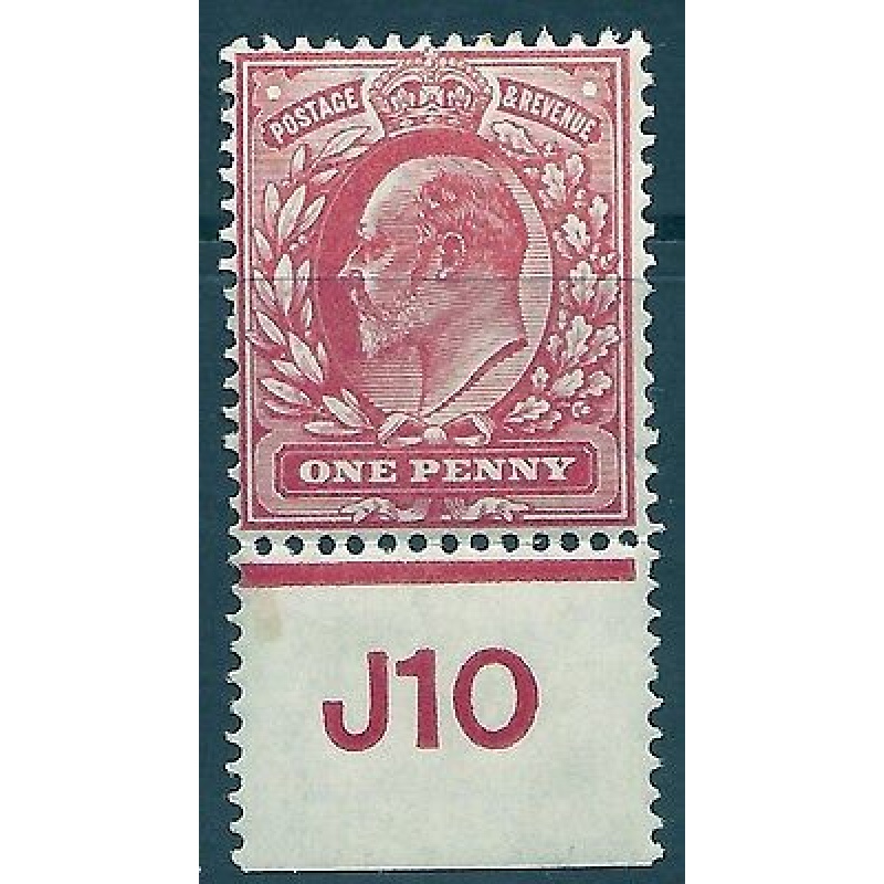 sg220 M5(4) 1d Rose Carmine Control J10 single perf UNMOUNTED MINT MNH