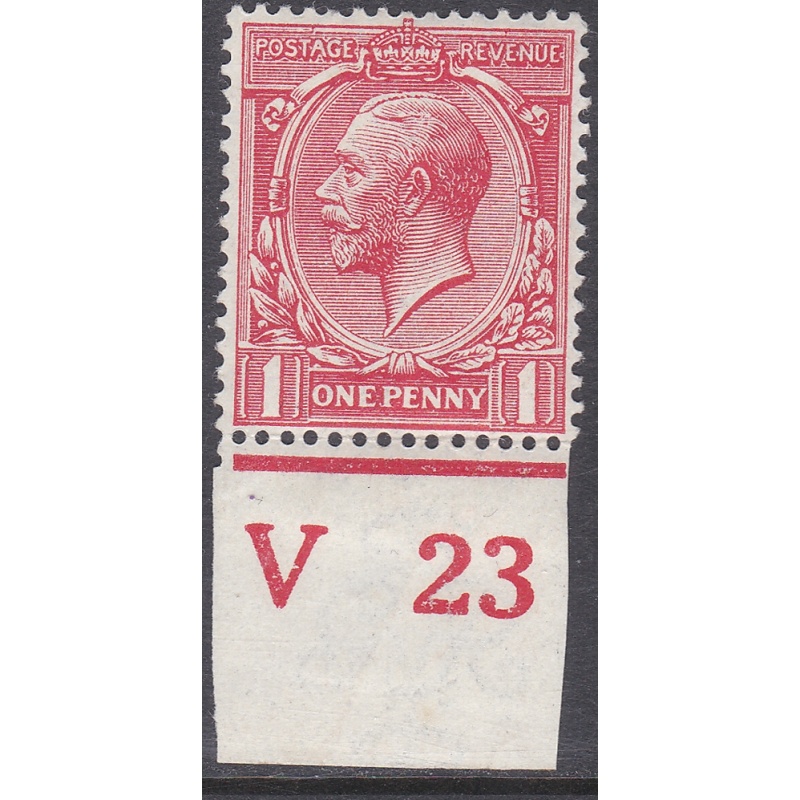 N16(11) 1d Carmine Red Royal Cypher Control V23 imperf type 2 Wmk type III M M