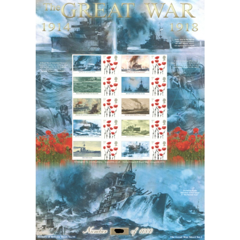 BC-404 2013 History of Britain 95 Great war no. 57 sheet U M