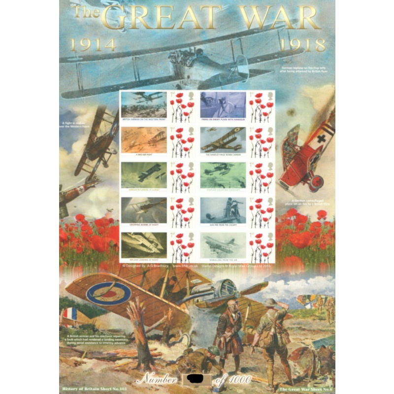 BC-446 2014 History of Britain 103 The great war No.52 sheet U M