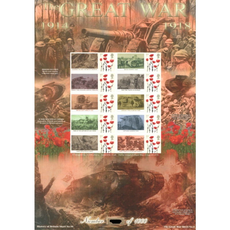 BC-414 2013 History of Britain 96 Great war no. 32 sheet U M