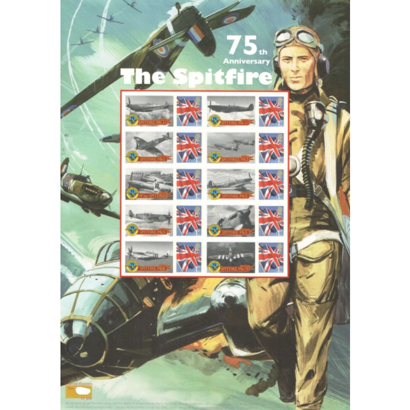 BC-334 2011 The Spitfire no. 185 Smiler Sheet  UNMOUNTED MINT