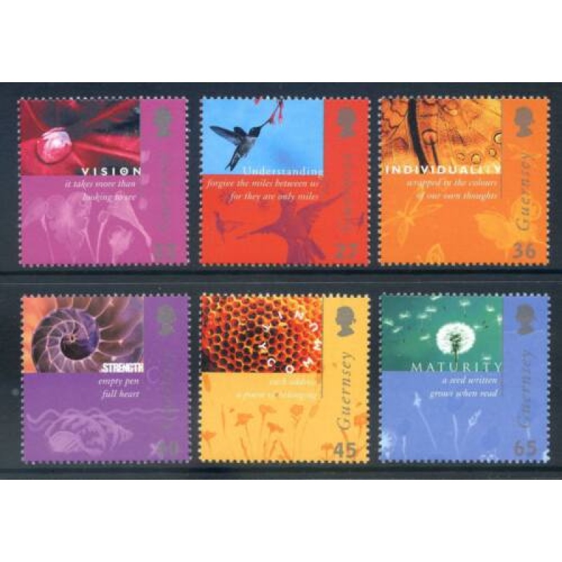 Guernsey 2001 Post set SG921 926 Unmounted mint