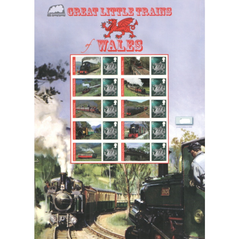 BC-199 2009 Great Little Trains Wales no. 365 Smiler Sheet  UNMOUNTED MINT