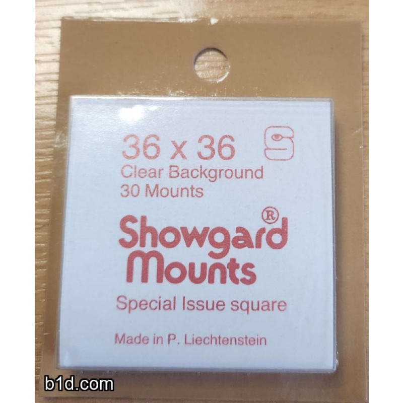 Showgard 30 36x36mm mounts CLEAR sealed pack