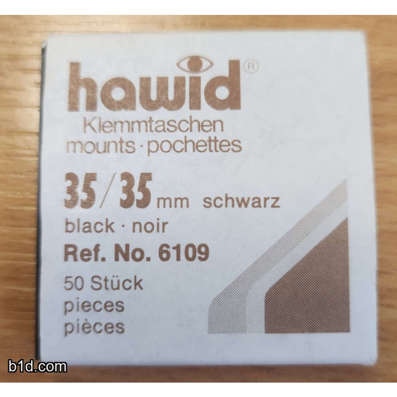 Hawid 50 35x35mm mounts BLACK pack