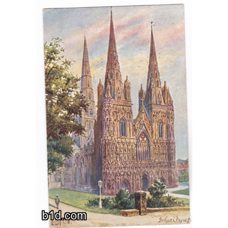 Lichfield postcard Used