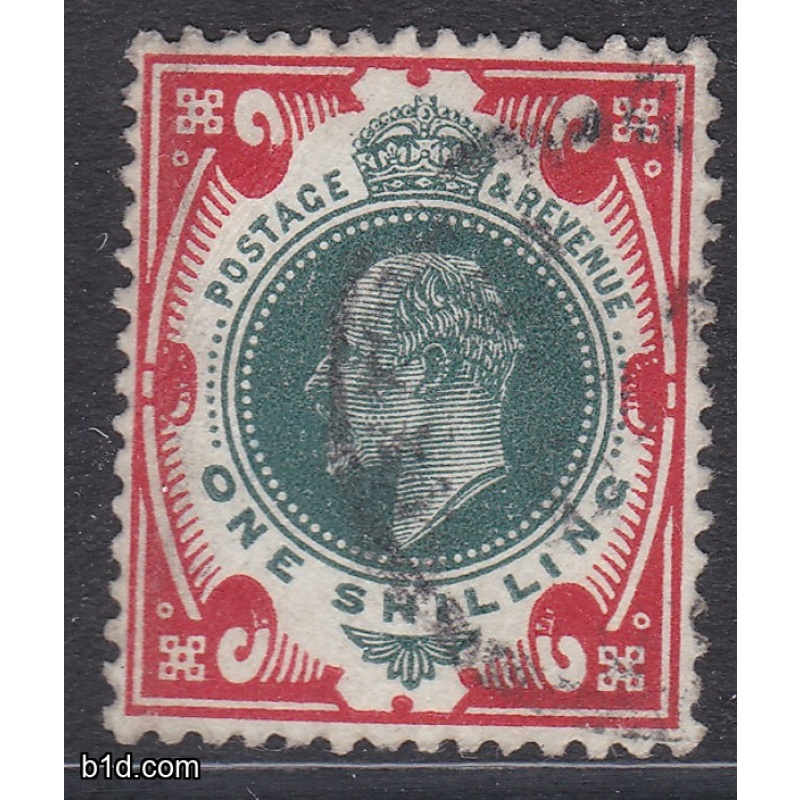 1/- M47(1) de la rue edward VII stamp Very Fine Used